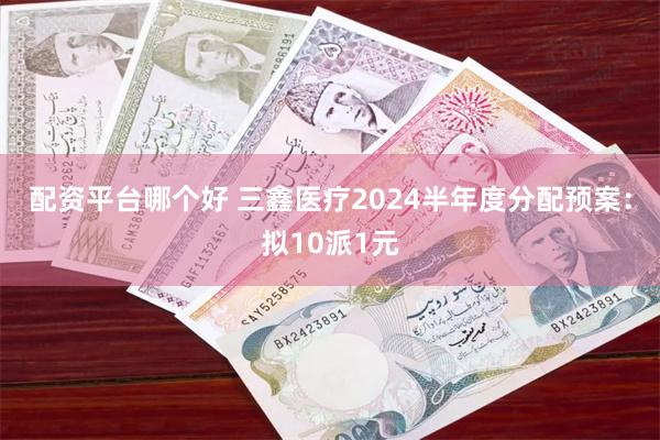 配资平台哪个好 三鑫医疗2024半年度分配预案：拟10派1元