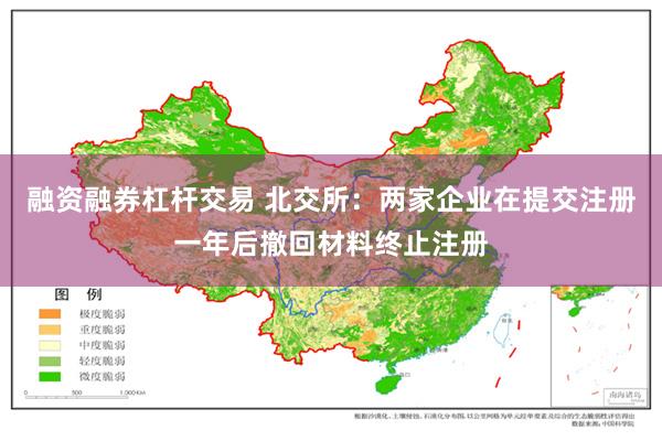 融资融券杠杆交易 北交所：两家企业在提交注册一年后撤回材料终止注册